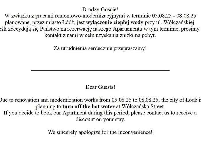 Апартаменты Citystay Wolczanska *